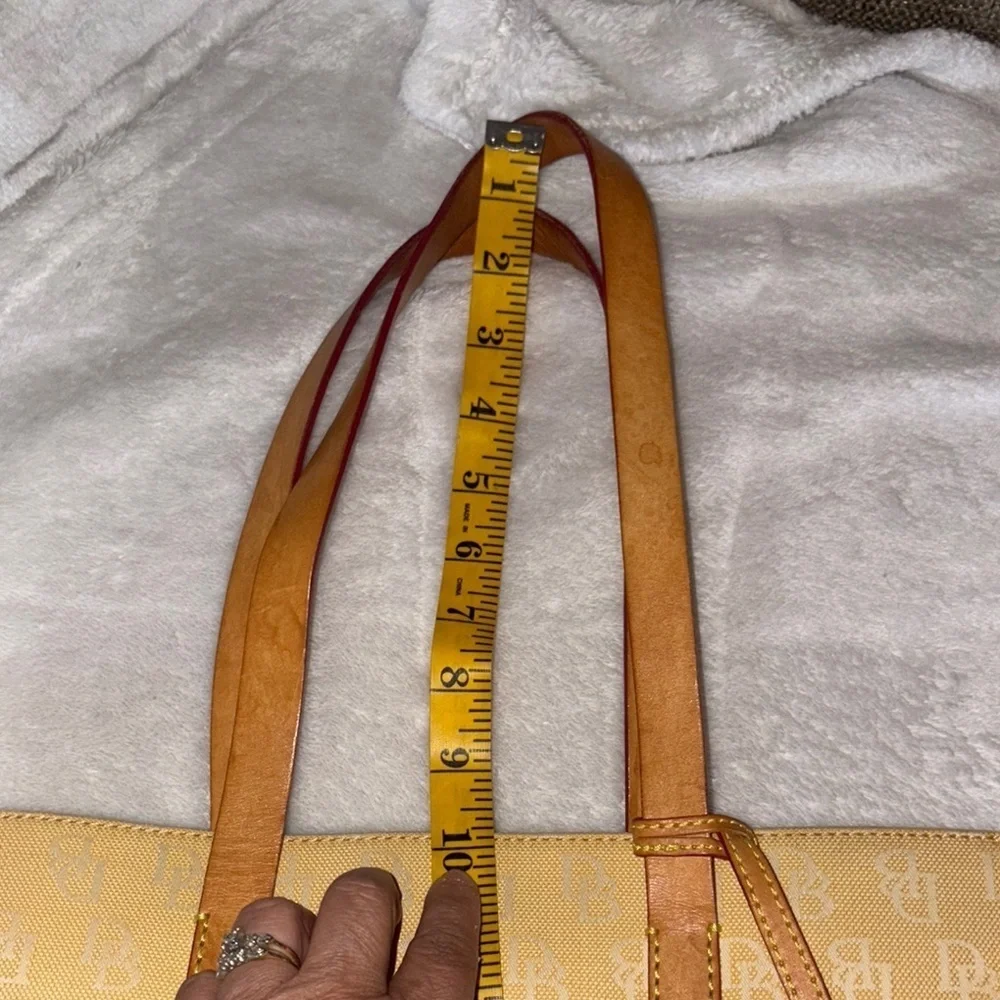 Vintage Gently Loved Dooney & Bourke East West Canvas Tote Bag